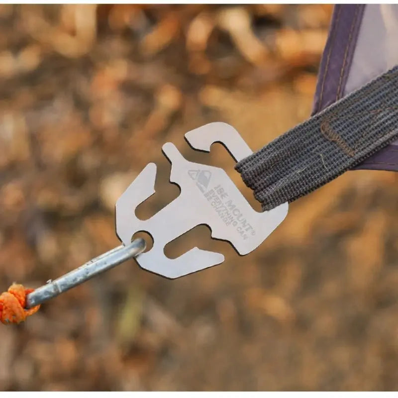 1pc outdoor stainless steel tent fixed buckle for camping accessories, quick installation hook rope lock, safe and reliable. PawLuxe