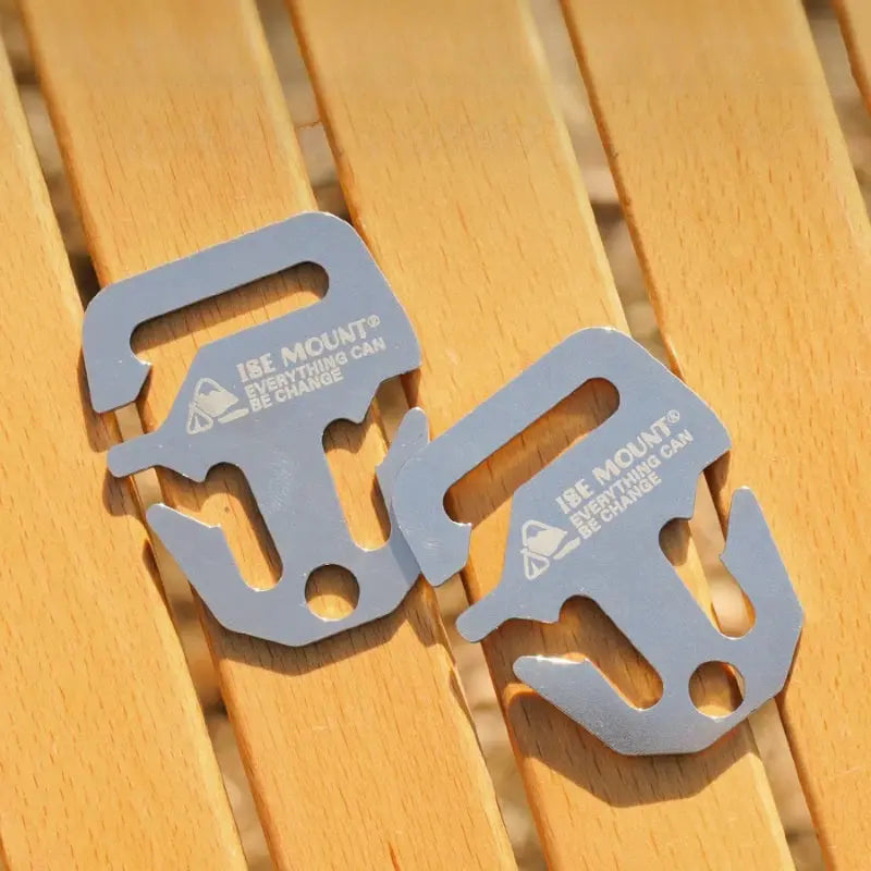 1pc outdoor stainless steel tent fixed buckle for camping accessories, quick installation hook rope lock, safe and reliable. PawLuxe