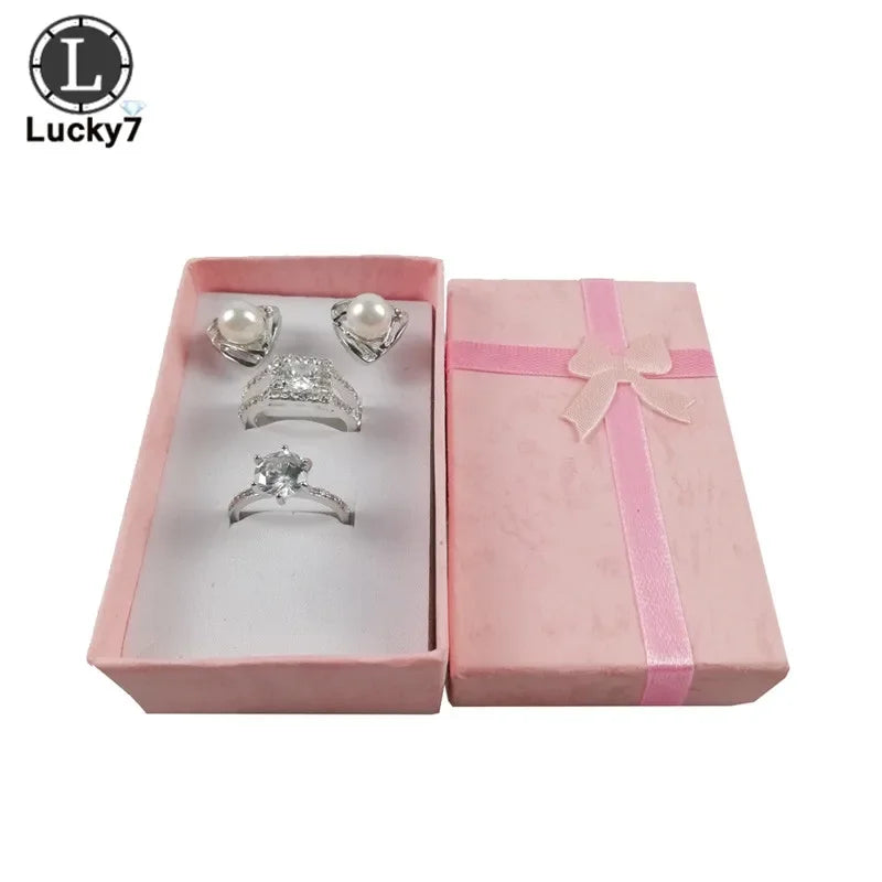 24pcs/Lot Jewelry Sets Display Box For Necklace Earrings Ring 5*8*2.5cm Packaging Shadow Box Jewelry Organizer PawLuxe
