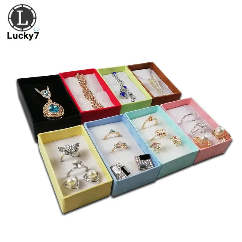 24pcs/Lot Jewelry Sets Display Box For Necklace Earrings Ring 5*8*2.5cm Packaging Shadow Box Jewelry Organizer PawLuxe