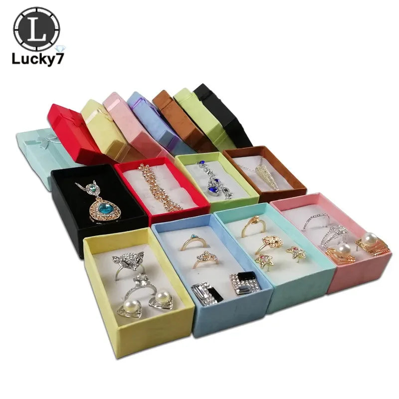 24pcs/Lot Jewelry Sets Display Box For Necklace Earrings Ring 5*8*2.5cm Packaging Shadow Box Jewelry Organizer PawLuxe