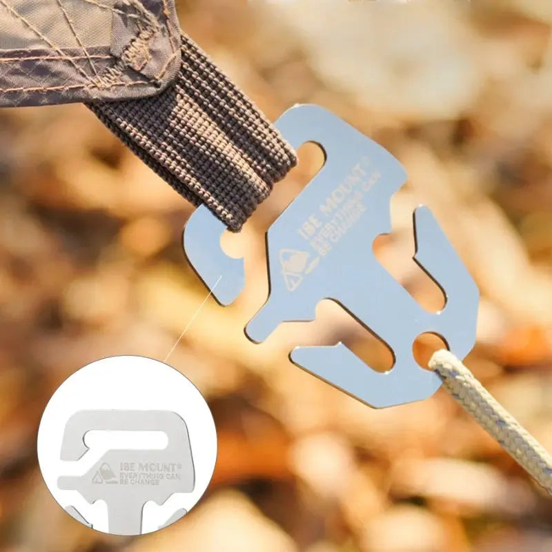 1pc outdoor stainless steel tent fixed buckle for camping accessories, quick installation hook rope lock, safe and reliable. PawLuxe