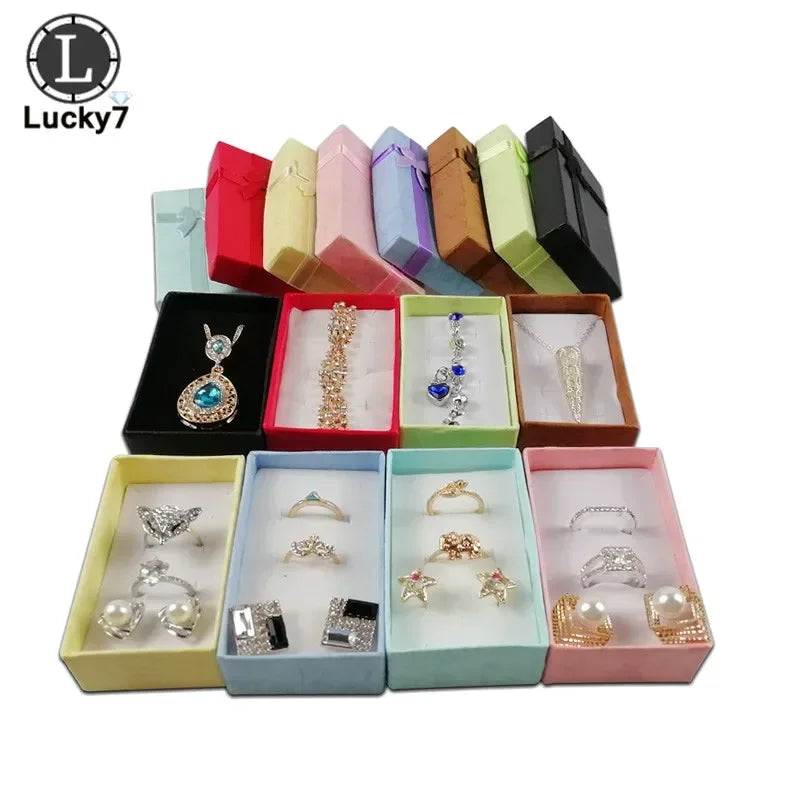 24pcs/Lot Jewelry Sets Display Box For Necklace Earrings Ring 5*8*2.5cm Packaging Shadow Box Jewelry Organizer PawLuxe