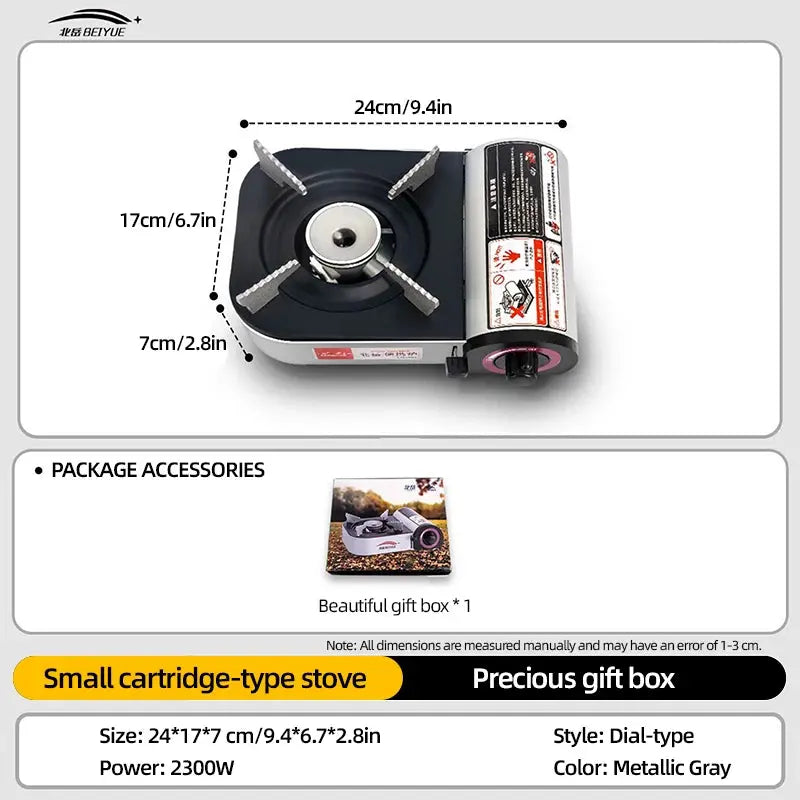 Beiyue Camping Gas Stove Portable Mini Stove Hot Pot Camping Outdoor Gas Equipment Camping Accessories PawLuxe