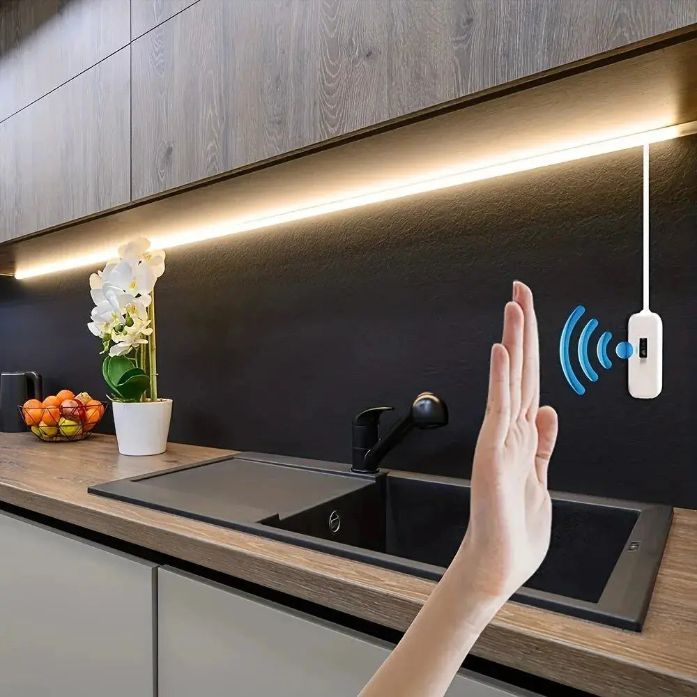 1M LED Night Lamp USB Motion Sensor Dimming LED Strip Lights Nightlights TV Backlight Kitchen Hand Sweep Waving Tape Diode PawLuxe