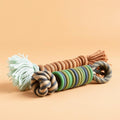 Rope and rubber dog chew toy set